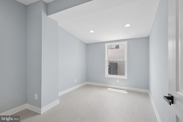 706 Longfellow St NW, Washington, DC 20011 - unfurnished room with baseboards and recessed lighting