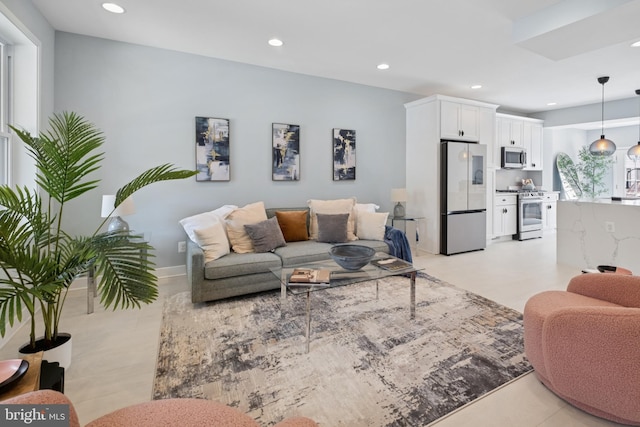 706 Longfellow St NW, Washington, DC 20011 - living room featuring recessed lighting