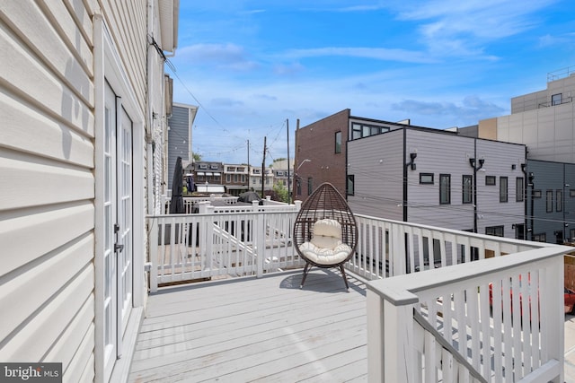 706 Longfellow St NW, Washington, DC 20011 - wooden deck with a residential view