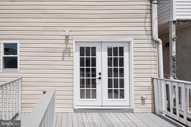 706 Longfellow St NW, Washington, DC 20011 - wooden terrace featuring french doors