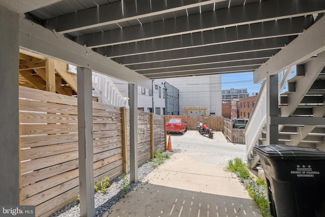 706 Longfellow St NW, Washington, DC 20011 - view of patio / terrace with a carport and stairs