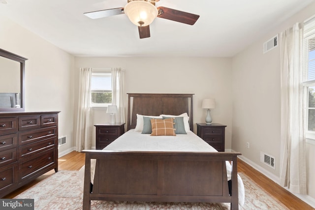 2108 Weatherton Dr, Wilmington, DE 19810 - bedroom featuring light wood-style floors and ceiling fan