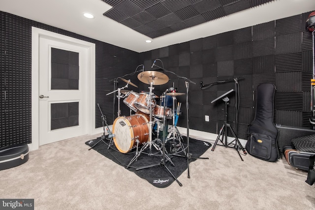 5635 Saucon Ridge Rd, Coopersburg, PA 18036 - playroom with carpet floors and recessed lighting
