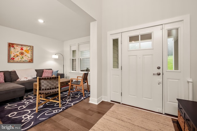 5635 Saucon Ridge Rd, Coopersburg, PA 18036 - entryway featuring dark wood-style flooring and baseboards