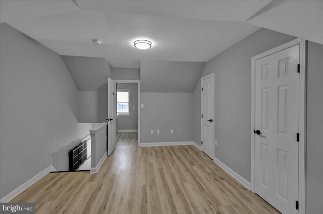 446 S 15th St, Reading, PA 19602 - bonus room featuring light wood finished floors and vaulted ceiling