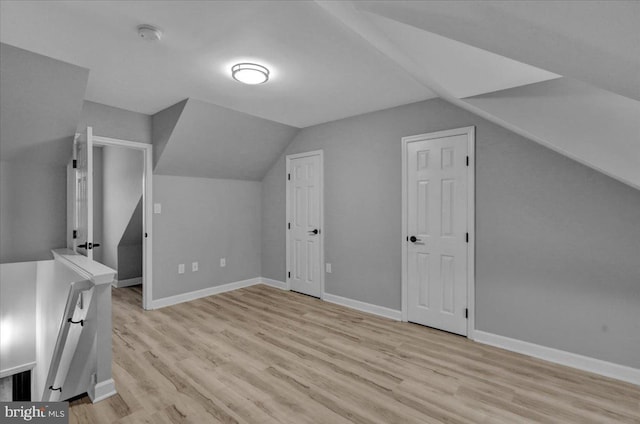 446 S 15th St, Reading, PA 19602 - additional living space featuring wood finished floors and lofted ceiling