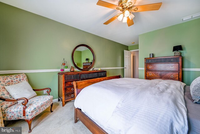 1506 Cloverhill Rd, Pottstown, PA 19464 - bedroom with carpet floors and ceiling fan