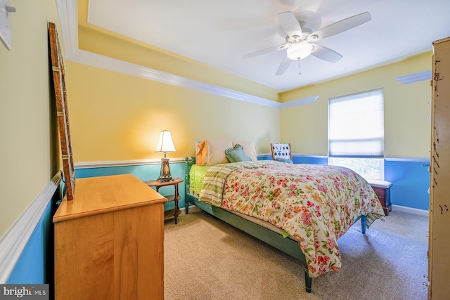 1506 Cloverhill Rd, Pottstown, PA 19464 - carpeted bedroom with a ceiling fan