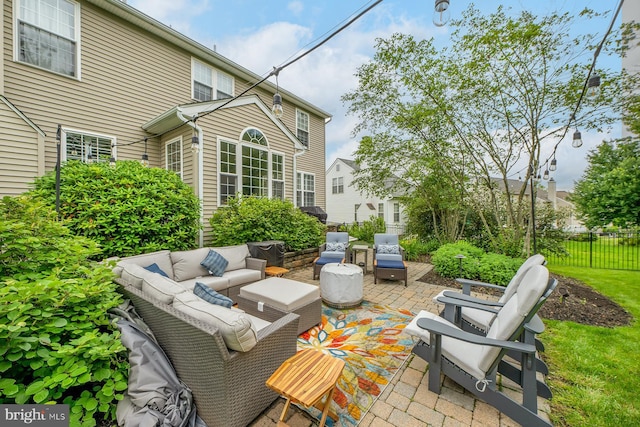 1506 Cloverhill Rd, Pottstown, PA 19464 - view of patio with outdoor lounge area