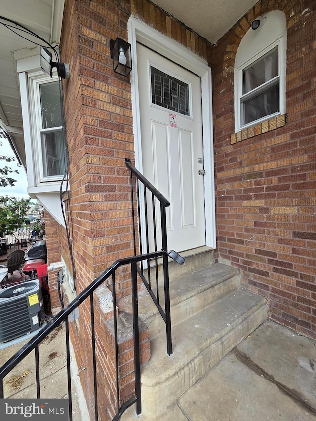 1473 Stevens St, Philadelphia, PA 19149 - property entrance featuring brick siding