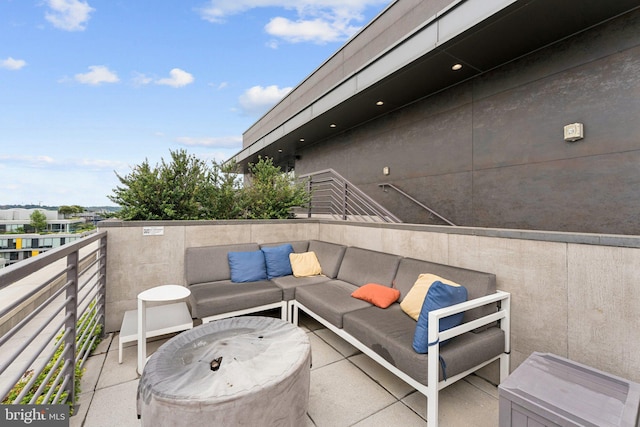 1211 Van St SE Unit 913, Washington, DC 20003 - view of patio with an outdoor living space