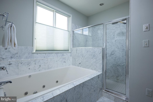 2801 Connecticut Ave NW Unit 32, Washington, DC 20008 - full bath featuring a marble finish shower and a tub with jets