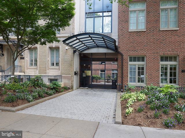 2801 Connecticut Ave NW Unit 32, Washington, DC 20008 - entrance to property featuring brick siding and a gate