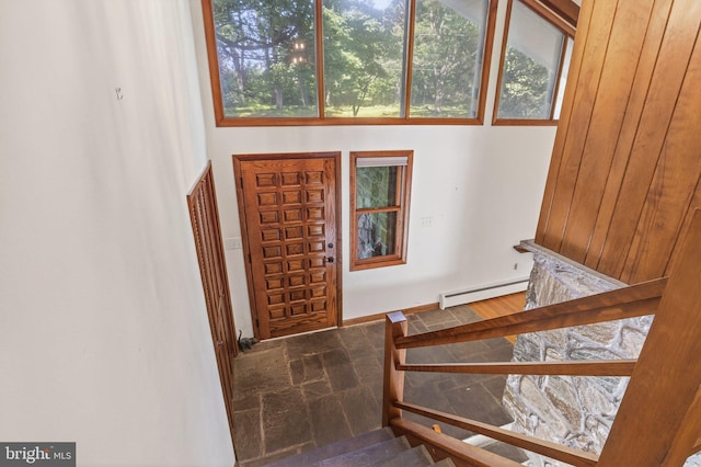 20 Birch Ct, Lancaster, PA 17603 - entryway featuring a baseboard radiator and stone tile floors