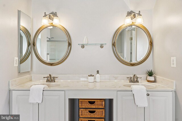 5570 La Vista Dr, Alexandria, VA 22310 - bathroom with double vanity