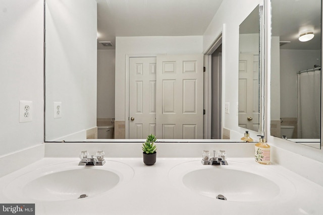 5570 La Vista Dr, Alexandria, VA 22310 - full bath with toilet and double vanity