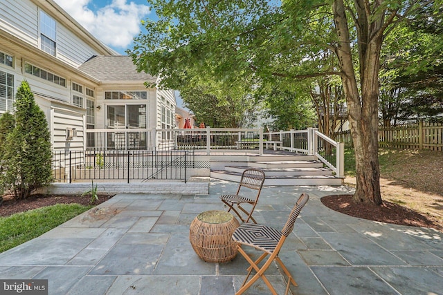 5570 La Vista Dr, Alexandria, VA 22310 - view of patio