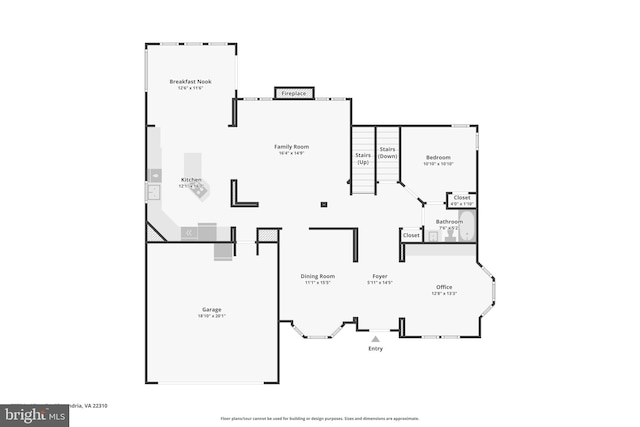5570 La Vista Dr, Alexandria, VA 22310 - view of property floor plan