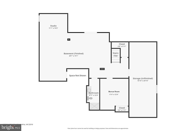 5570 La Vista Dr, Alexandria, VA 22310 - view of home floor plan