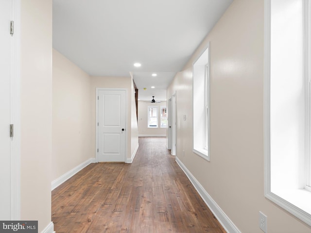 210 N Franklin St, Wilmington, DE 19805 - hall featuring wood finished floors and recessed lighting