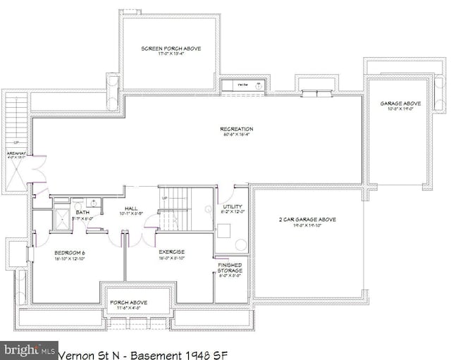 2321 N Vernon St, Arlington, VA 22207 - view of home floor plan