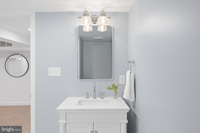 7819 Overbrook, Ruxton, MD 21204 - bathroom featuring vanity and baseboards