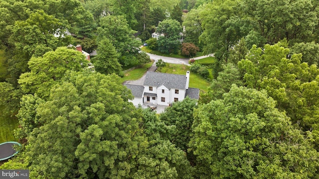 7819 Overbrook, Ruxton, MD 21204 - view from above of property featuring a forest