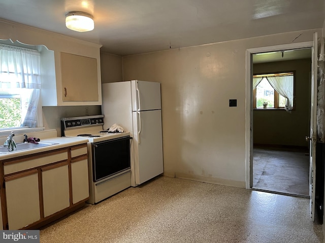 2100 Lincoln Ave, Wilmington, DE 19809 - kitchen with white appliances and light countertops