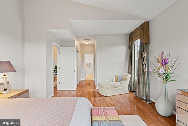 3709 Apple Cider Ct, Dumfries, VA 22025 - bedroom with wood finished floors and lofted ceiling