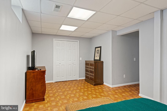 3709 Apple Cider Ct, Dumfries, VA 22025 - unfurnished bedroom featuring a drop ceiling and a closet