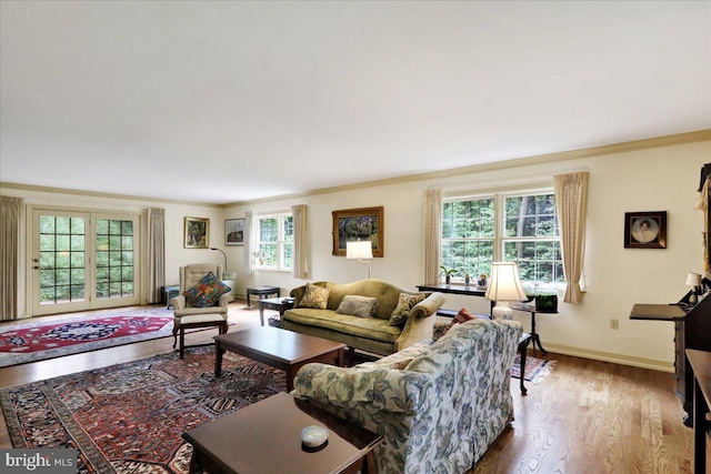 154 Deer Hill Rd, Reading, PA 19607 - living room featuring wood finished floors and ornamental molding