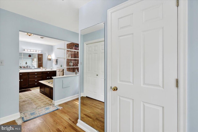 154 Deer Hill Rd, Reading, PA 19607 - full bathroom featuring vanity and wood finished floors