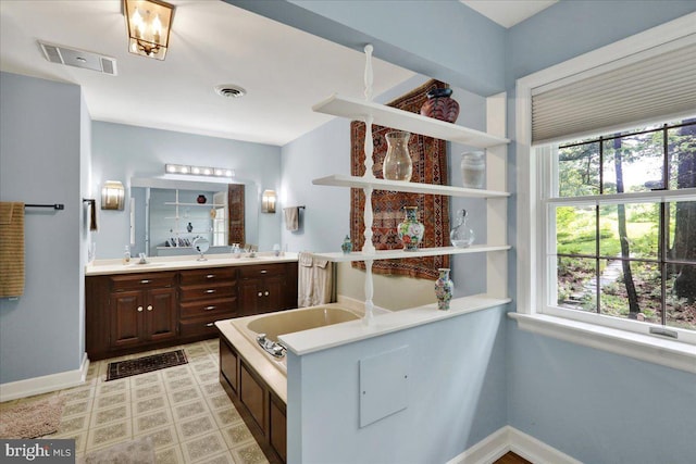 154 Deer Hill Rd, Reading, PA 19607 - bathroom featuring double vanity and a bathtub