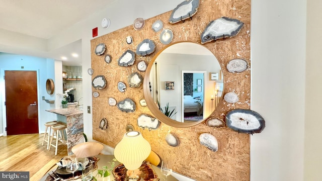 715 6th St NW Unit 1002, Washington, DC 20001 - detailed view of a smoke detector, wood finished floors, and arched walkways