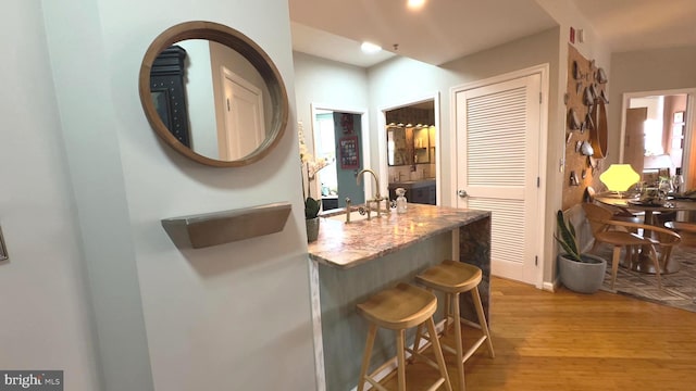 715 6th St NW Unit 1002, Washington, DC 20001 - bar area with wood finished floors and a sink
