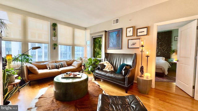 715 6th St NW Unit 1002, Washington, DC 20001 - living area with wood finished floors