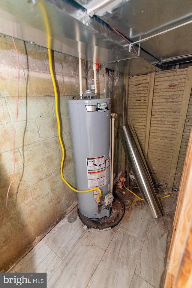 1304 N Linwood Ave, Baltimore, MD 21213 - utility room with water heater