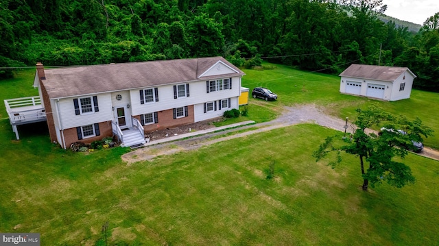 4179 Fiery Run Rd, Linden, VA 22642 - view from above of property featuring a forest