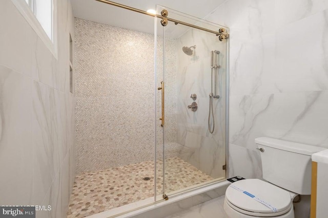 1 Capstan Rd, Waretown, NJ 08758 - full bath featuring a shower stall and marble finish flooring
