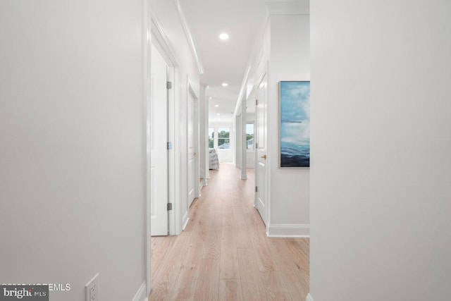 1 Capstan Rd, Waretown, NJ 08758 - hallway featuring light wood-type flooring and recessed lighting