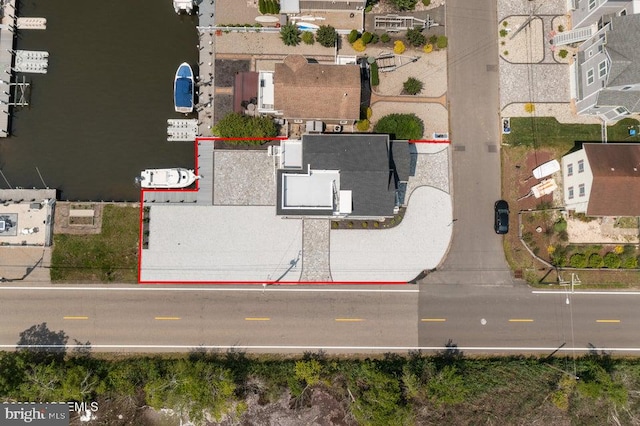 1 Capstan Rd, Waretown, NJ 08758 - aerial view of residential area with property parcel outlined