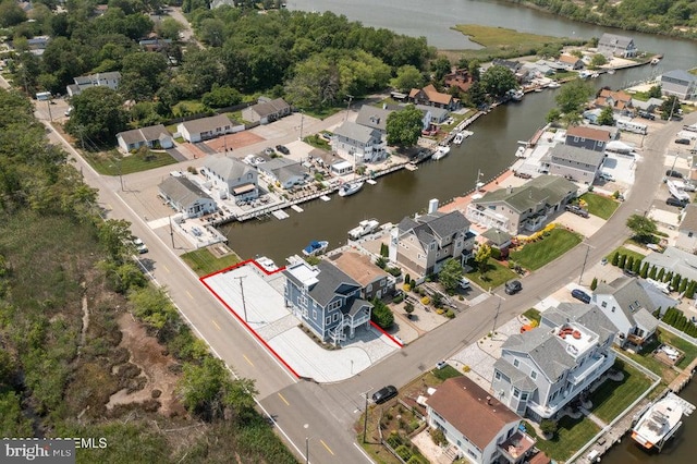 1 Capstan Rd, Waretown, NJ 08758 - aerial perspective of suburban area with a nearby body of water