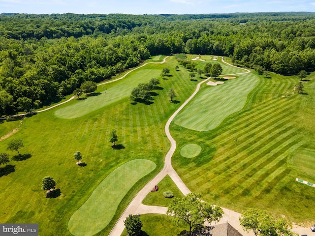 3507 Saint Robin Ln, Bowie, MD 20716 - aerial view of a heavily wooded area and a local golf course