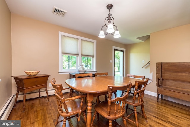 2462 Route Unit 412, Hellertown, PA 18055 - dining room featuring wood finished floors and a chandelier