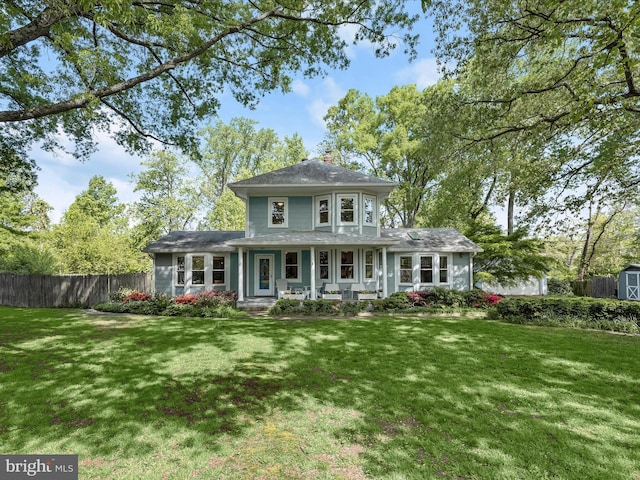 13310 Mockingbird Ln, Bowie, MD 20720 - view of front of home featuring a porch and a shed