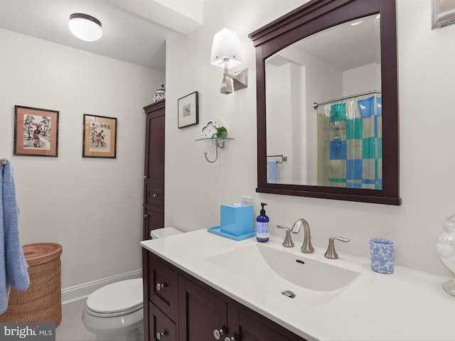 13310 Mockingbird Ln, Bowie, MD 20720 - full bathroom with vanity and a shower with curtain