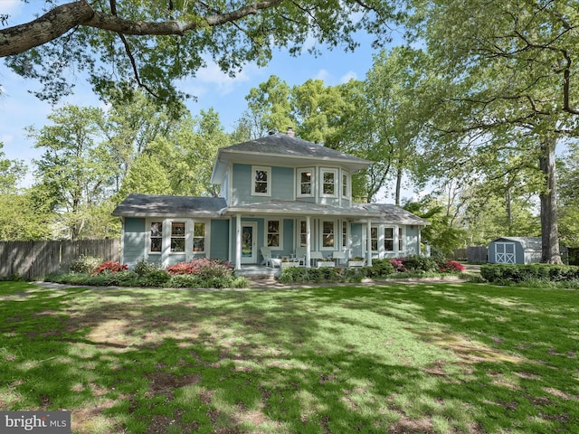 13310 Mockingbird Ln, Bowie, MD 20720 - view of front of house with a shed and a porch