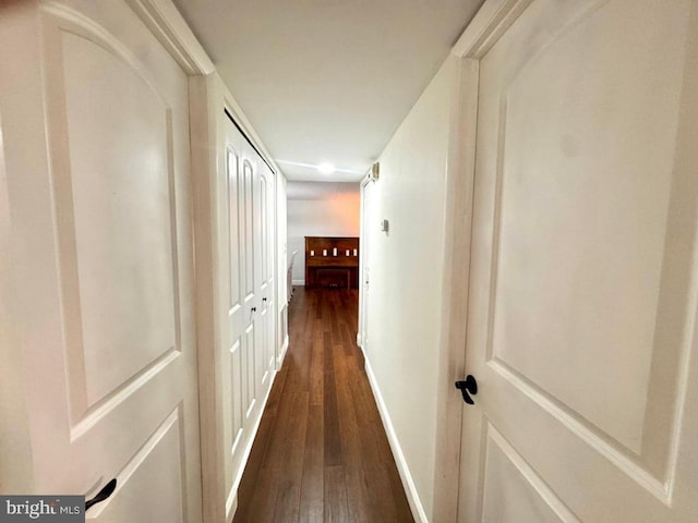 20822 Valley Forge Cir Unit 822, King Of Prussia, PA 19406 - corridor with dark wood-type flooring and baseboards