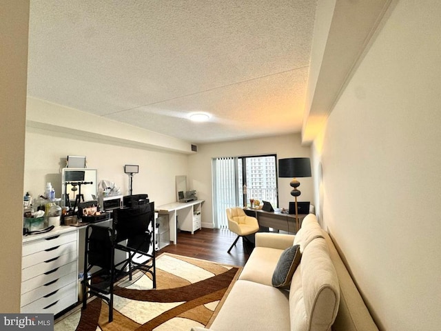 20822 Valley Forge Cir Unit 822, King Of Prussia, PA 19406 - home office with wood finished floors and a textured ceiling