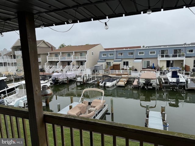 708 Bradley Rd Unit B, Ocean City, MD 21842 - dock area featuring a water view and a residential view